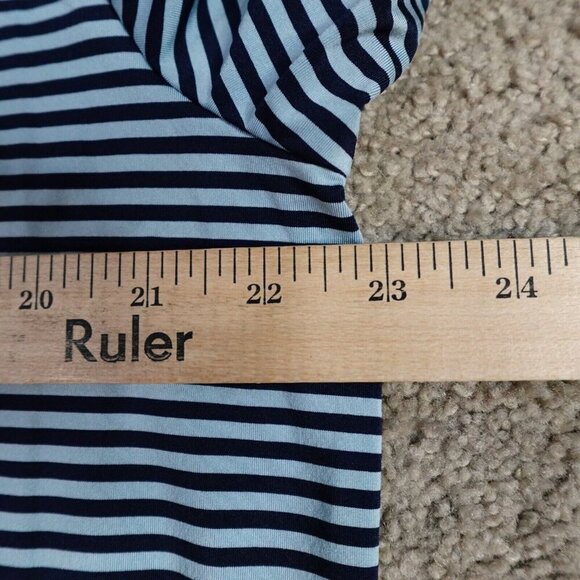 RLX Ralph Lauren Polo Shirt Large Blue Striped U.S. Open 2020 Winged Foot - Picture 7 of 7